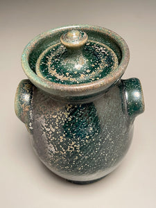 Handled Jar #2 in Patina Green Glaze, 8"h (Tableware Collection)