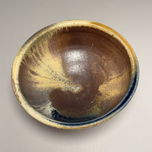 Load image into Gallery viewer, Combed Bowl #2 in Cobalt, Yellow Matte, &amp; Ash Glazes, 7.25&quot;dia. (Tableware Collection)
