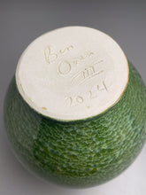 Load image into Gallery viewer, Handled Han Vase in Lily Pad Green Crystalline, 10.5"h (Ben Owen III)

