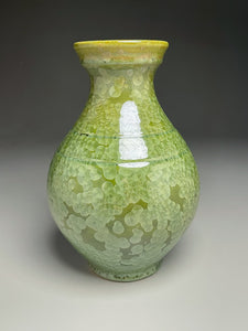 Han Vase in Lily Pad Green Crystalline, 10.5"h (Ben Owen III)