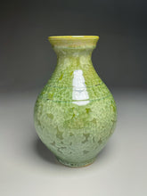 Load image into Gallery viewer, Han Vase in Lily Pad Green Crystalline, 10.5&quot;h (Ben Owen III)
