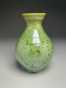 Han Vase in Lily Pad Green Crystalline, 10.5"h (Ben Owen III)