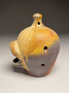 Birdhouse in Yellow Matte Glaze, 6.75"h. (Ben Owen Pottery Collection)