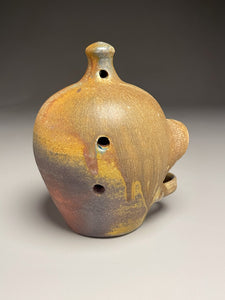 Birdhouse in Yellow Matte Glaze, 6.75"h. (Ben Owen Pottery Collection)