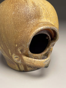 Birdhouse in Yellow Matte Glaze, 6.75"h. (Ben Owen Pottery Collection)