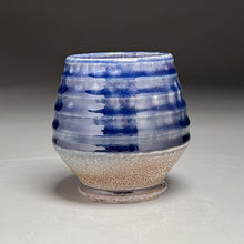 Load image into Gallery viewer, Lobed Cup #2 with Salt &amp; Cobalt Glazes, 4&quot;h (Ben Owen III)
