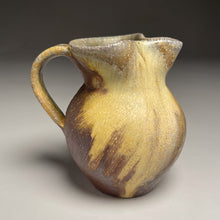 Load image into Gallery viewer, Combed Cream Pitcher #2 in Ash &amp; Cobalt, 4.75&quot;h (Tableware Collection)
