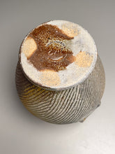 Load image into Gallery viewer, Handled Jar #2 in Cobalt, Yellow Matte, &amp; Ash Glaze, 7.75&quot;h (Tableware Collection)
