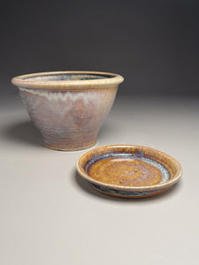 Planter Set in Cloud Blue, 9.75"dia. (Ben Owen Pottery Collection)