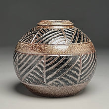 Load image into Gallery viewer, Carved Urn #1 in Salt Glaze, 5.75"h (Ben Owen III)

