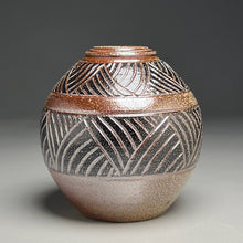 Load image into Gallery viewer, Carved Urn #3 in Salt Glaze, 7"h (Ben Owen III)
