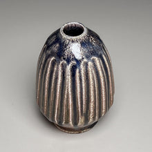 Load image into Gallery viewer, Carved Vase #4 in Cobalt and Salt Glazes, 5.25&quot;h (Ben Owen III)
