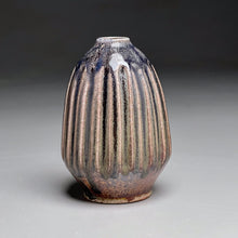 Load image into Gallery viewer, Carved Vase #4 in Cobalt and Salt Glazes, 5.25&quot;h (Ben Owen III)
