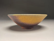 Load image into Gallery viewer, Bowl #2 in Cobalt, Yellow Matte, and Ash Glazes, 7.5&quot;dia. (Benjamin Owen IV)
