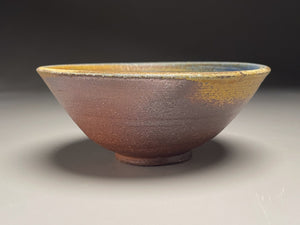 Bowl #3 in Cobalt, Yellow Matte, and Ash Glazes, 6.25"dia. (Benjamin Owen IV)