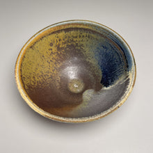 Load image into Gallery viewer, Bowl #3 in Cobalt, Yellow Matte, and Ash Glazes, 6.25&quot;dia. (Benjamin Owen IV)
