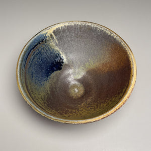 Bowl #3 in Cobalt, Yellow Matte, and Ash Glazes, 6.25"dia. (Benjamin Owen IV)