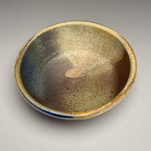 Load image into Gallery viewer, Combed Bowl #14 in Cobalt, Yellow Matte, &amp; Ash Glazes, 7&quot;dia. (Tableware Collection)
