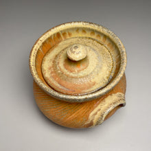 Load image into Gallery viewer, Combed Jar in Pumpkin, Yellow Matte, &amp; Ash Glaze, 5.75&quot;h (Tableware Collection)
