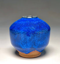 Load image into Gallery viewer, Square-Shouldered Vase in Opal Blue, 4.75"h (Ben Owen III)
