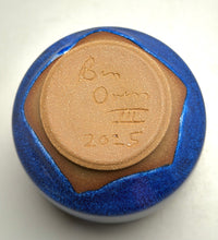 Load image into Gallery viewer, Square-Shouldered Vase in Opal Blue, 4.75"h (Ben Owen III)
