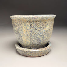 Load image into Gallery viewer, Combed Planter Set in Cloud Blue, 7&quot;dia. (Ben Owen Pottery Collection)
