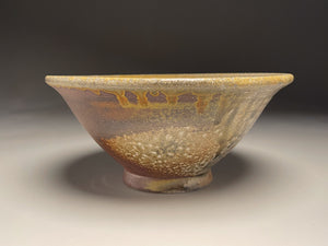 Bowl in Yellow Matte, Pumpkin & Ash Glazes, 9.75"dia. (Tableware Collection)