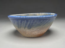 Load image into Gallery viewer, Combed Mixing Bowl in Cobalt and Salt Glaze, 8.5&quot;dia. (Tableware Collection)
