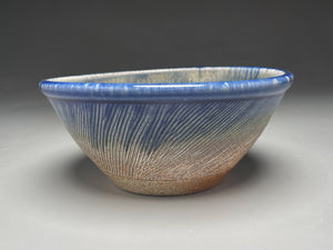 Combed Mixing Bowl in Cobalt and Salt Glaze, 8.5"dia. (Tableware Collection)