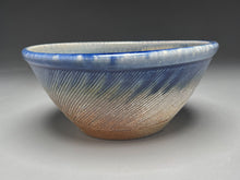 Load image into Gallery viewer, Combed Mixing Bowl in Cobalt and Salt Glaze, 8.5&quot;dia. (Tableware Collection)
