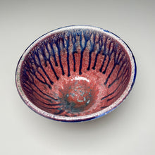 Load image into Gallery viewer, Combed Mixing Bowl #2 in Cobalt and Salt Glaze, 8&quot;dia. (Tableware Collection)
