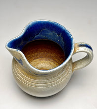 Load image into Gallery viewer, Pitcher in Salt Glaze with Cobalt, 5.75"h (Ben Owen Sr.)
