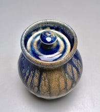 Load image into Gallery viewer, Small Covered Jar in Ash &amp; Cobalt Glazes, 5.25"h (Tableware Collection)
