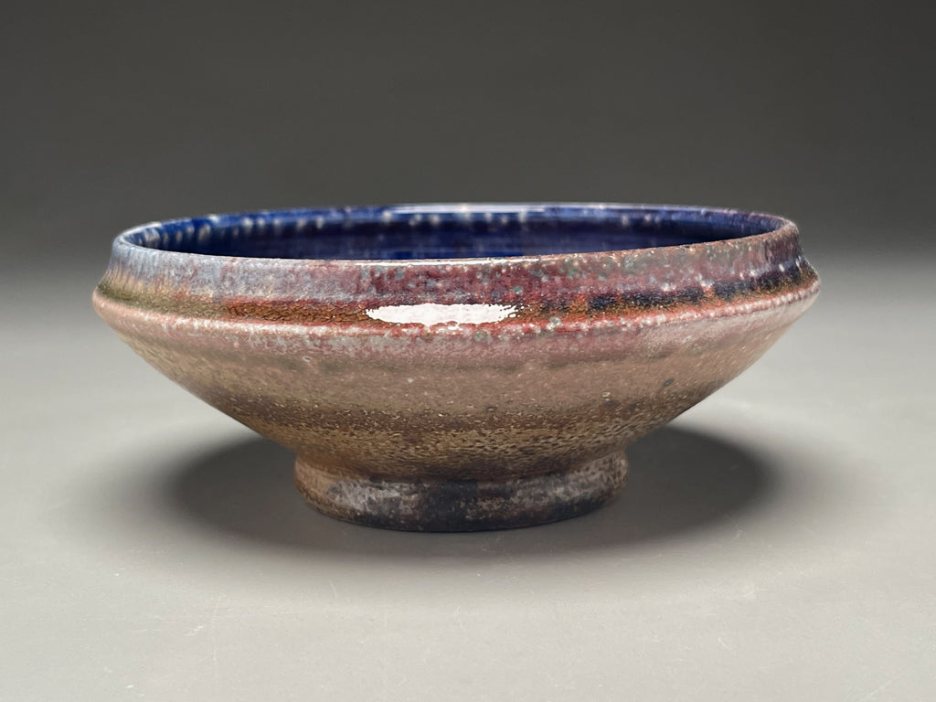 Small Bowl #1 in Cobalt and Salt Glaze, 5.75