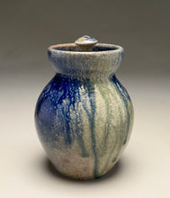 Load image into Gallery viewer, Small Covered Jar in Ash &amp; Cobalt Glazes, 5.25"h (Tableware Collection)

