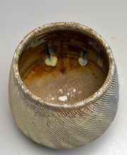 Load image into Gallery viewer, Combed Cup in Cobalt &amp; Ash Glazes, 3.5"h (Ben Owen III)
