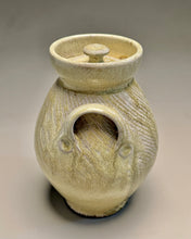 Load image into Gallery viewer, Combed Covered Jar in Satin Yellow, 8"h (Ben Owen III)
