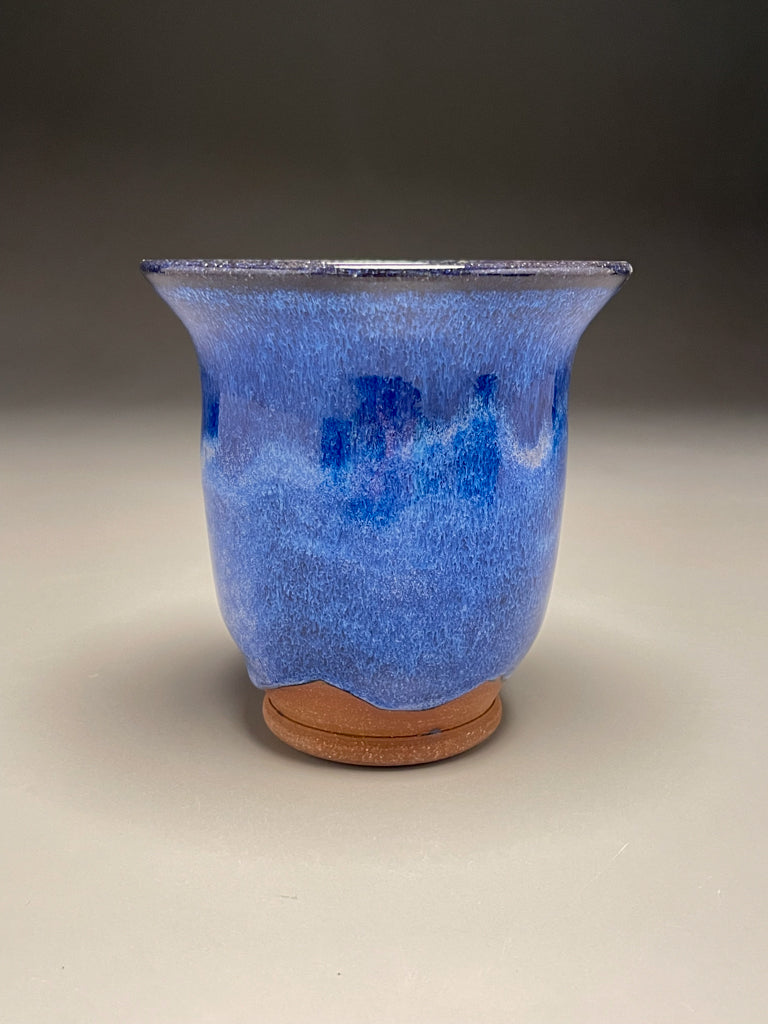 Bell Vase in Opal Blue, 5