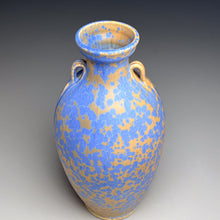 Load image into Gallery viewer, Two-Handled Vase in Stardust Blue, 12.25&quot;h (Ben Owen III)
