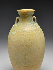 Two-Handled Vase in Stardust Green #2 , 12.25"h (Ben Owen III)