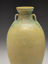 Load image into Gallery viewer, Two-Handled Vase in Stardust Green #2 , 12.25&quot;h (Ben Owen III)
