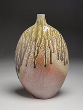 Load image into Gallery viewer, Altered Bottle #1 in Cobalt, Ash, &amp; Salt Glaze, 13&quot;h (Ben Owen III)
