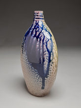 Load image into Gallery viewer, Altered Bottle #2 in Cobalt, Ash, &amp; Salt Glaze, 10&quot;h (Ben Owen III)
