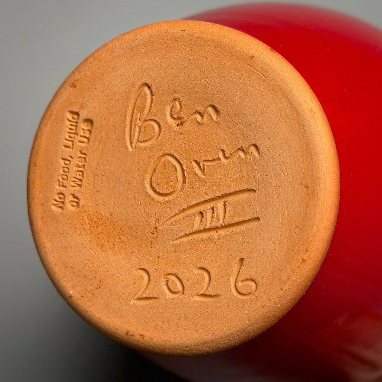 Tang Vase in Chinese Red, 8.25