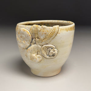 Textured Porcelain Cup in Natural Ash 3.5"h (Elizabeth McAdams)