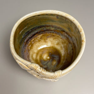 Textured Porcelain Cup in Natural Ash 3.5"h (Elizabeth McAdams)