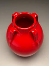 Load image into Gallery viewer, Lily Jar #2, #3 in Chinese Red, 9.25"h (Ben Owen III)
