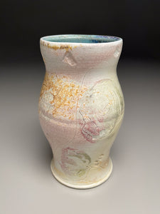 Textured Porcelain Vase in Natural Ash 7.5"h (Elizabeth McAdams)