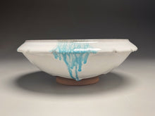 Load image into Gallery viewer, Ming Bowl #2 in Dogwood White with Blue Accents, 11.75&quot;dia. (Ben Owen III)
