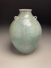 Load image into Gallery viewer, Edo Jar with Combed Lines in Patina Green, 10.75&quot;h (Ben Owen III)
